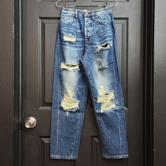 Sandrine Rose x Free People The Fred Distressed Jeans 416 - Picture 3 of 16